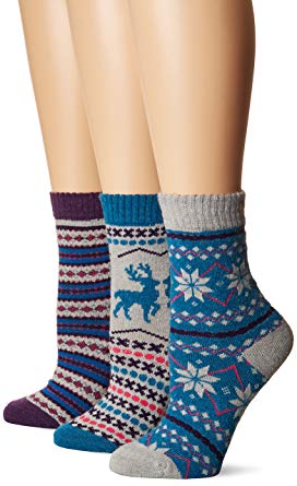 Muk Luks Women's Holiday Boot Socks