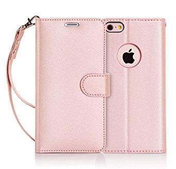 iPhone 6S Case, iPhone 6 Case, FYY [Rose Gold] Premium PU Leather Case All-Powerful Cover For iPhone 6/6S (4.7 Inch) Rose Gold