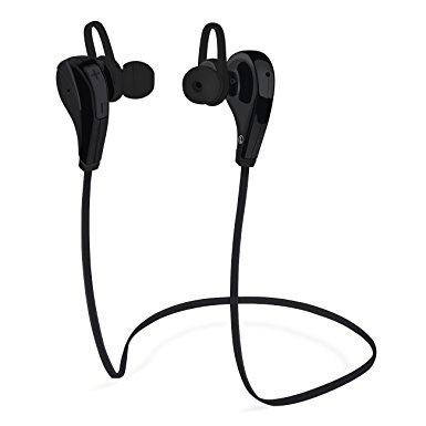 Bluetooth Headphone, BestElec 4.0 Wireless Stereo Headset Sweat-proof Sports Running Gym Exercise Earphones with Microphone for iPhone 6s Plus, 6 Plus, Samsung Galaxy,Other Android & IOS Phones, Black