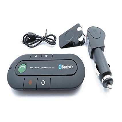 XINGDONGCHI Car Kit Bluetooth Portable Multipoint Wireless Hands-free Bluetooth Sun Visor In-car Speakerphone Car Kit black