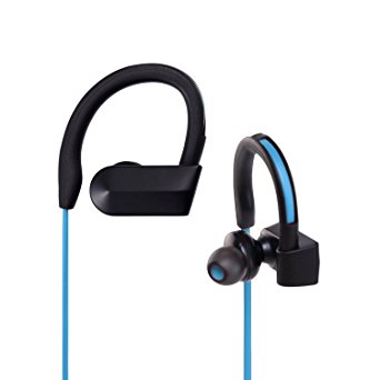VICTONY Bluetooth Headphones,Sweatproof Running Gym Stereo Headsets K98 (Blue)