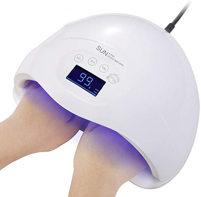Sun 5P 48W Nail Dryer Polish Curing lamp with 4 Timer Setting Big Size and Screen Display for Nail Art