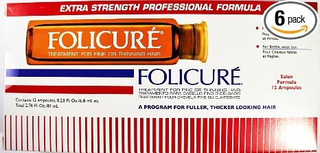Folicure Formula for Fine or Thinning Hair 12 Ampoules 6.8 ML each