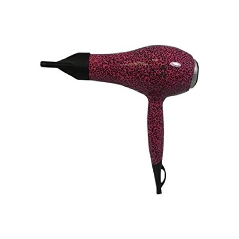 Iso Beauty Professional Blow Dryer Ionic 2000W Limited Edition Leopard Hot Pink