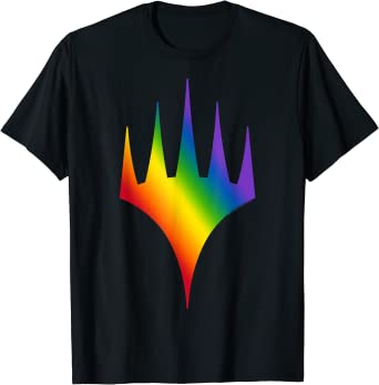 Magic: The Gathering Pride Slanted Rainbow Logo T-Shirt