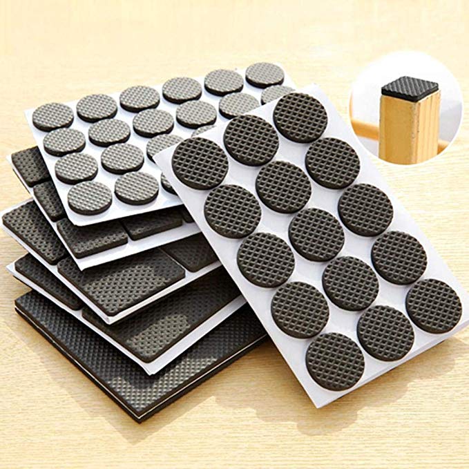 Batteraw Furniture Pads - Self-Adhesive Furniture Non-Slip Thicken Chair Legs Mat Table Foot Pad