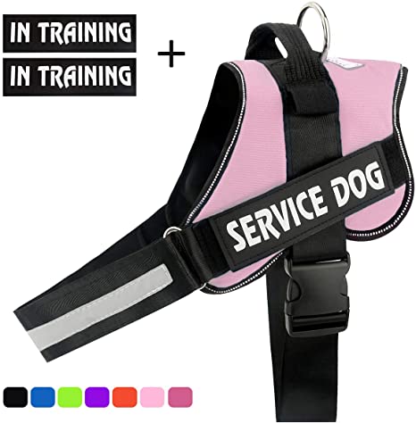 voopet No-Pull Dog Harness, Reflective Adjustable Dog Training Vest with Handle - Outdoor Pet Vest Harness for Small Medium and Large Dogs