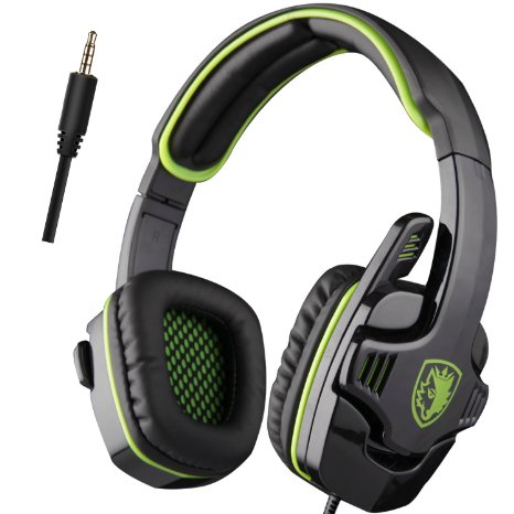 Sades - SA708 Stereo Gaming Headset - Xbox One (compatible w/ Xbox One controller w/ 3.5mm headset jack) and PS4