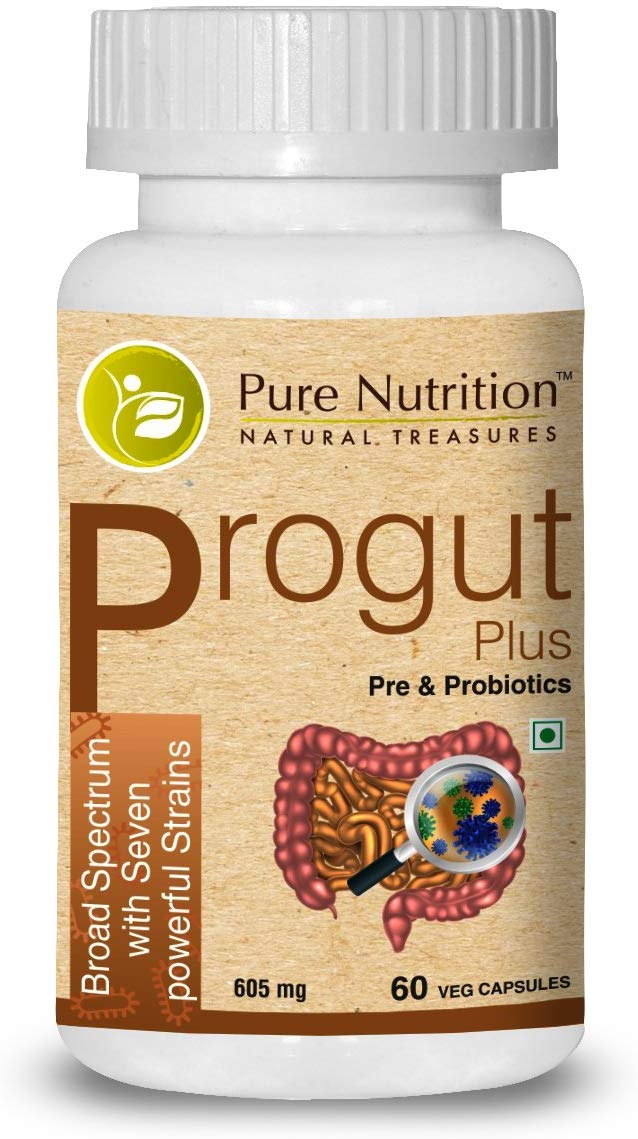 Pure Nutrition Progut Plus Broad Spectrum with Six Powerful Strains - 60 Capsules