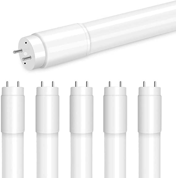 LightingWill LED T8 Tube Light 4FT, Daylight White 5000K, 2080Lumens 15.8W, AC120V-277V Lighting Tube Fixtures, 6 Pack