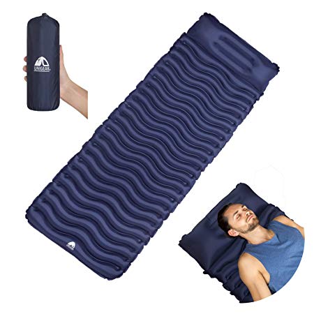 Unigear Ultralight Inflatable Sleeping Pad, Compact Air Camping Mat,Lightweight Camping Mattress for Backpacking, Hiking and Traveling