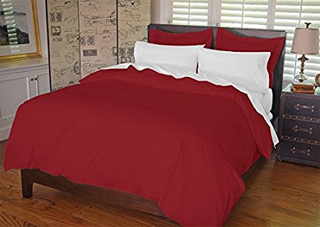 Warm Things Home 300 Egyptian Cotton Duvet Cover Set Pomegranate Twin