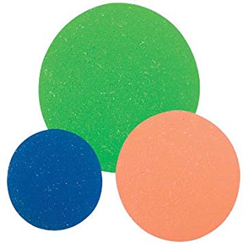 12 - Colorful Rubber Bouncing ICY Neon Balls - Lots of Fun! Makes Great Replacement Balls for the Cranium Cariboo Game!