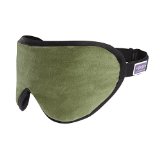 British Racing Green Sleep Mask Eye Shade by Masters of Mayfair Luxurious Comfort Sleep-aid with Silk and Lavender for bedtime or sleeping when travelling Made in England using fine Organic fabrics