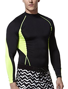 Tesla Men's Mock Long-Sleeved T-Shirt Cool Dry Compression Baselayer MUT72/TUT102/T11/T12