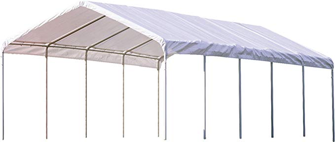 ShelterLogic 18' x 40' SuperMax Heavy Duty Steel Frame Quick and Easy Set-Up Canopy