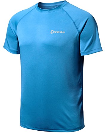 Tesla Men's Lightweight HyperDri Cool T Shirt Running Short Sleeve Top MTS03