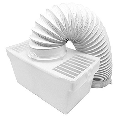 Spares2go Condenser Vent Box & Hose Kit for Crusader Tumble Dryers (4" / 100mm)