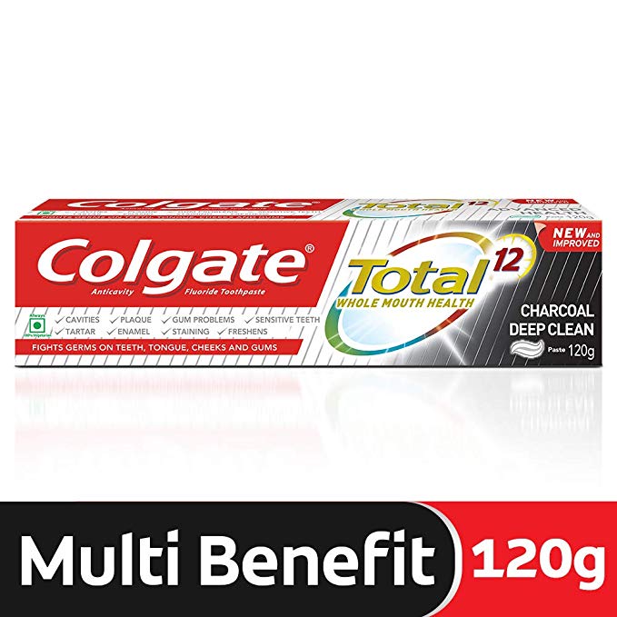 Colgate Total Charcoal Anticavity Toothpaste - 120 gm