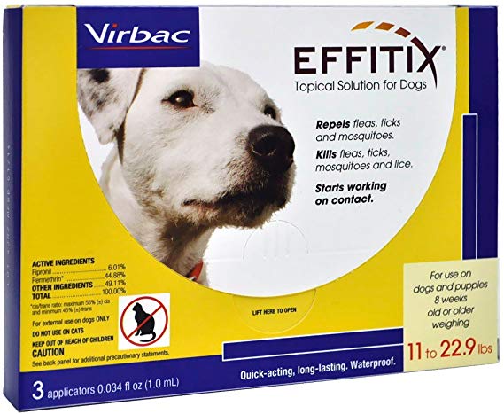 Effitix Topical solution for Dogs 11-22.9 lbs