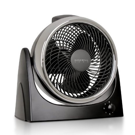 Rosewill Desk Fan / Table Fan , 10-Inch portable fan , high Velocity Floor fan , quiet fan , energy efficient fan, Black (RHFC-16001)