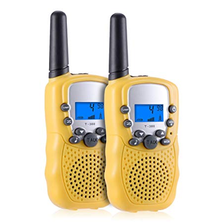 Selieve Toys for 3-12 Year Old Boys, Teen Girl Gifts, Walkie Talkies for Kids Teen Boy Gifts Birthday (1 Pair, Yellow)