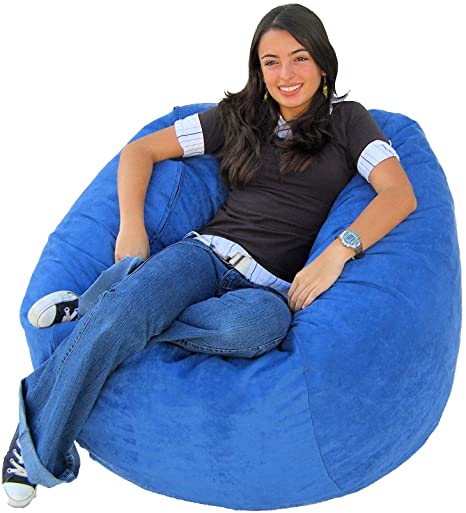 Cozy Sack 4-Feet Bean Bag Chair, Large, Sky Blue