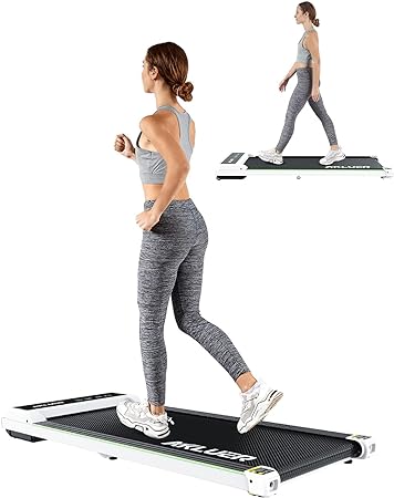 Walking Pad, AKLUER Under Desk Treadmill, Portable Walking Pad Treadmill with Remote Control, LED Display, Installation- Free for Jogging Running Walking for Home Office