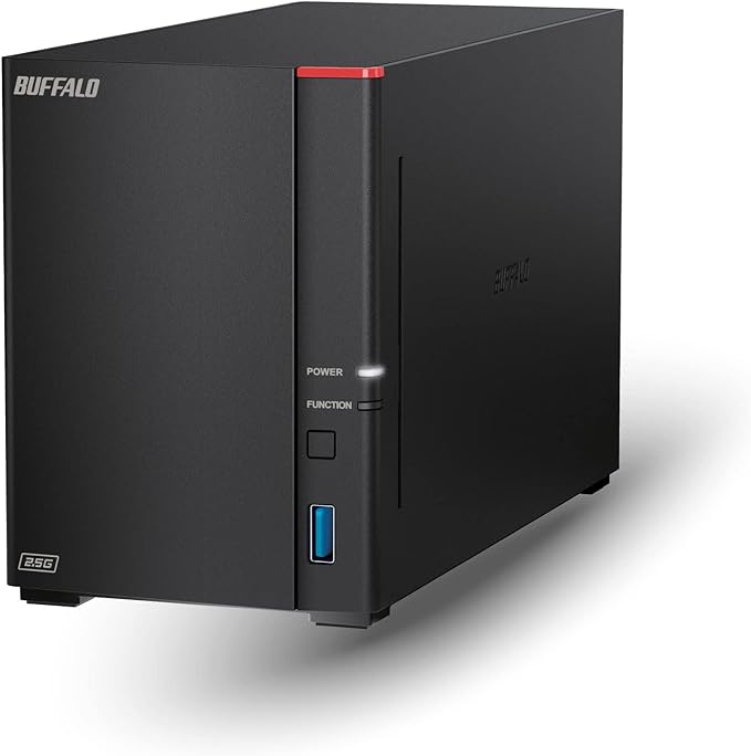BUFFALO LinkStation 720 8TB 2-Bay Home Office Private Cloud Data Storage with Hard Drives Included/Computer Network Attached Storage/NAS Storage/Network Storage/Media Server/File Server