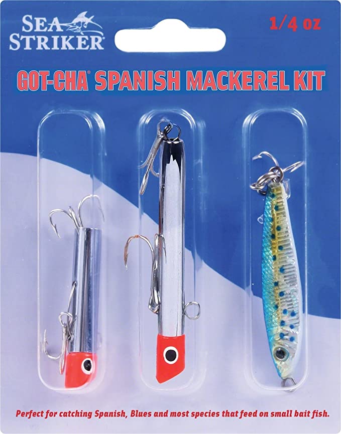 GOT-CHA GSMK Spanish Mackerel Kit G1601 G1001 JF1-BYS, 3-Pack