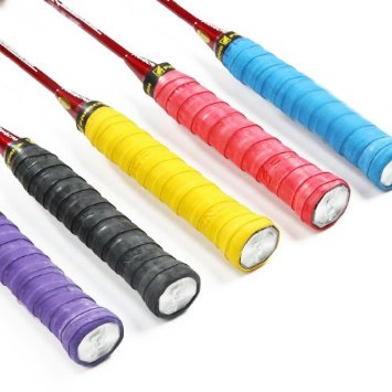 KLOUD City 5 pcs Black Blue Purple Yellow Red PU soft absorb moisture and anti-slip overgrip for tennis and badminton racket bike bar