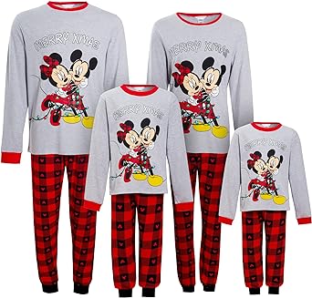 Disney Mickey & Minnie Matching Family Christmas Pyjamas Adults Kids Xmas Pjs