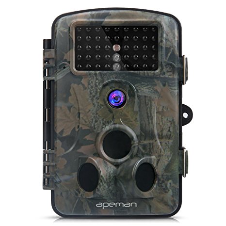 APEMAN Trail Camera 12MP 1080P Great Waterproof Hunting & Wildlife Camera with 120° Wide Angle 44 Pcs IR LEDs Night Version up to 20M/65FT