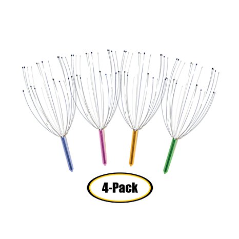 Body Back Company's Scalp Massager 4-pack (Colors May Vary)