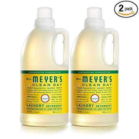 Mrs. Meyer’s Laundry Detergent, Honeysuckle, 64 fl oz (2 ct)