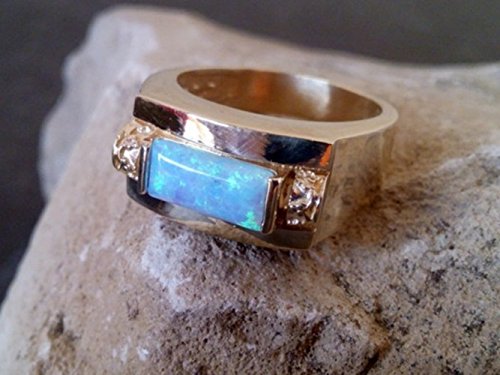 14K Gold plated ring,Opal Ring, rectangle ring,gemstone ring, engagement ring, wedding ring, antique style