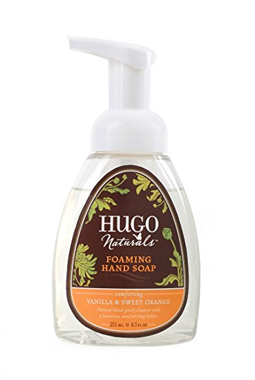 Hugo Naturals Foaming Hand Soap, Vanilla and Sweet Orange, 8.5-Ounce