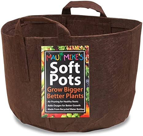 Soft Pots (200 Gallon) Best Fabric Garden Pot from Maui Mike's. Makes a Perfect Full Garden for All Your Tomatoes, Herbs and Vegetables. Plus Beautiful Flowers and Plants.