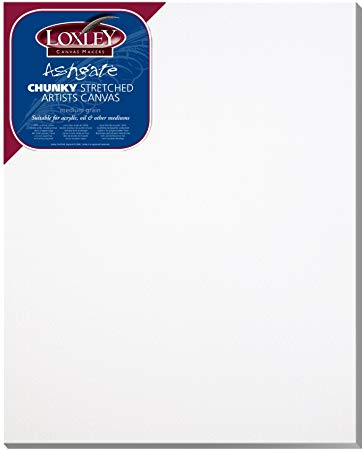 Loxley 30 x 24-inch Deep 36 mm Edge Ashgate Chunky Stretched Artists Canvas, White