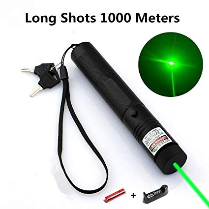 Green Light Pointer High Power Visible Beam with Adjustable Focus for Hunting Hiking