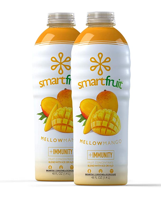 Smartfruit Mellow Mango + Immunity, 100% Real Fruit Purée, Non-GMO, No Additives, Vegan - 48 Fl. Oz