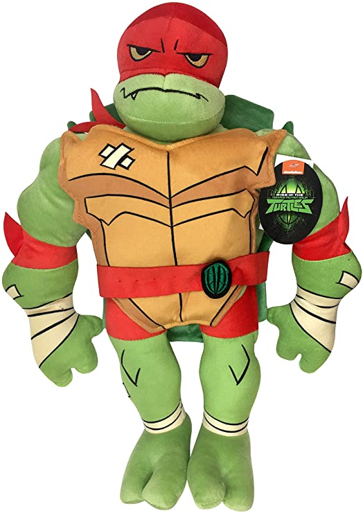 Jay Franco Nickelodeon Teenage Mutant Ninja Turtles Raphael Plush Stuffed Pillow Buddy - Super Soft Polyester Microfiber, 19 inch (Official Nickelodeon Product)