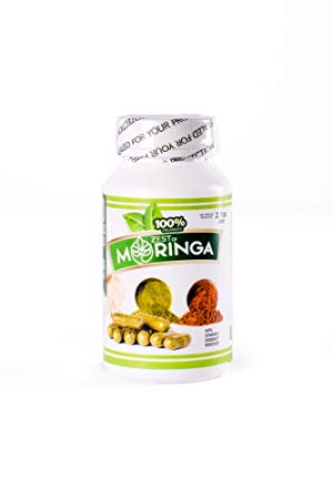 Organic Moringa Oleifera Roots, Seeds, And Leaf powders Into Capsule Powerful Nutrition Supplement Herbal Remedies 100 Caps Of 500MG