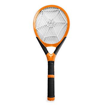 Rechargeable Detachable Flash Light Handheld Mosquito Wasp Bug Fly Zapper Electric Swatter