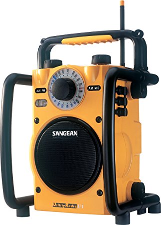 Sangean U-1 AM/FM Analog Utility Radio (Yellow)