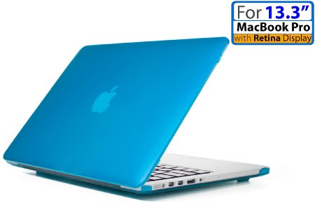 iPearl mCover Hard Shell Case for 13-inch Model A1425 / A1502 MacBook Pro (with 13.3-inch Retina Display) - AQUA