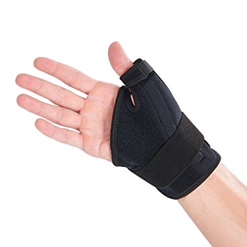 Bracoo Thumb Spica Stabilizer, Reversible Wrist Brace for Carpal Tunnel, Sprains – Dual Splints, Breathable Neoprene & Adjustable Strap, Fulcrum