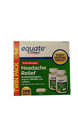 Equate Extra Strength Headache Relief 2-Pack (400 caplets) Compare to Excedrin Extra Strength