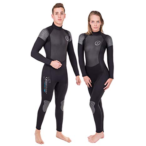 Seavenger Odyssey 3mm Neoprene Wetsuit with Stretch Panels for Snorkeling, Scuba Diving, Surfing in Mens and Womens Sizes