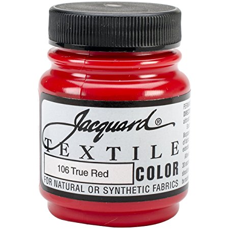 Jacquard Products Textile Color Fabric Paint, 2.25-Ounce, True Red